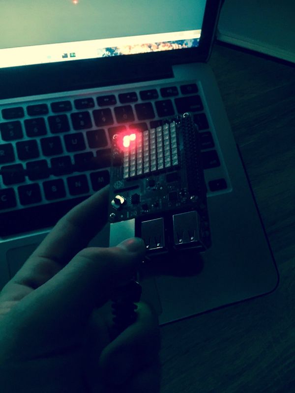 Building a simple Pong clone on the Raspberry Pi, using an LED matrix and gyroscope